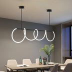 Lustra Chandelier Flexible Silicone Curve Modern Elegant