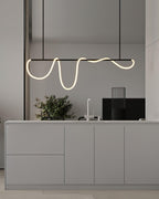 Lustra Chandelier Flexible Silicone Curve Modern Elegant