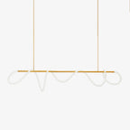 Lustra Chandelier Flexible Silicone Curve Modern Elegant