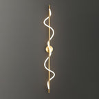 Fidora Sculptural Brass Silicone Wall Lamp