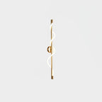 Fidora Sculptural Brass Silicone Wall Lamp