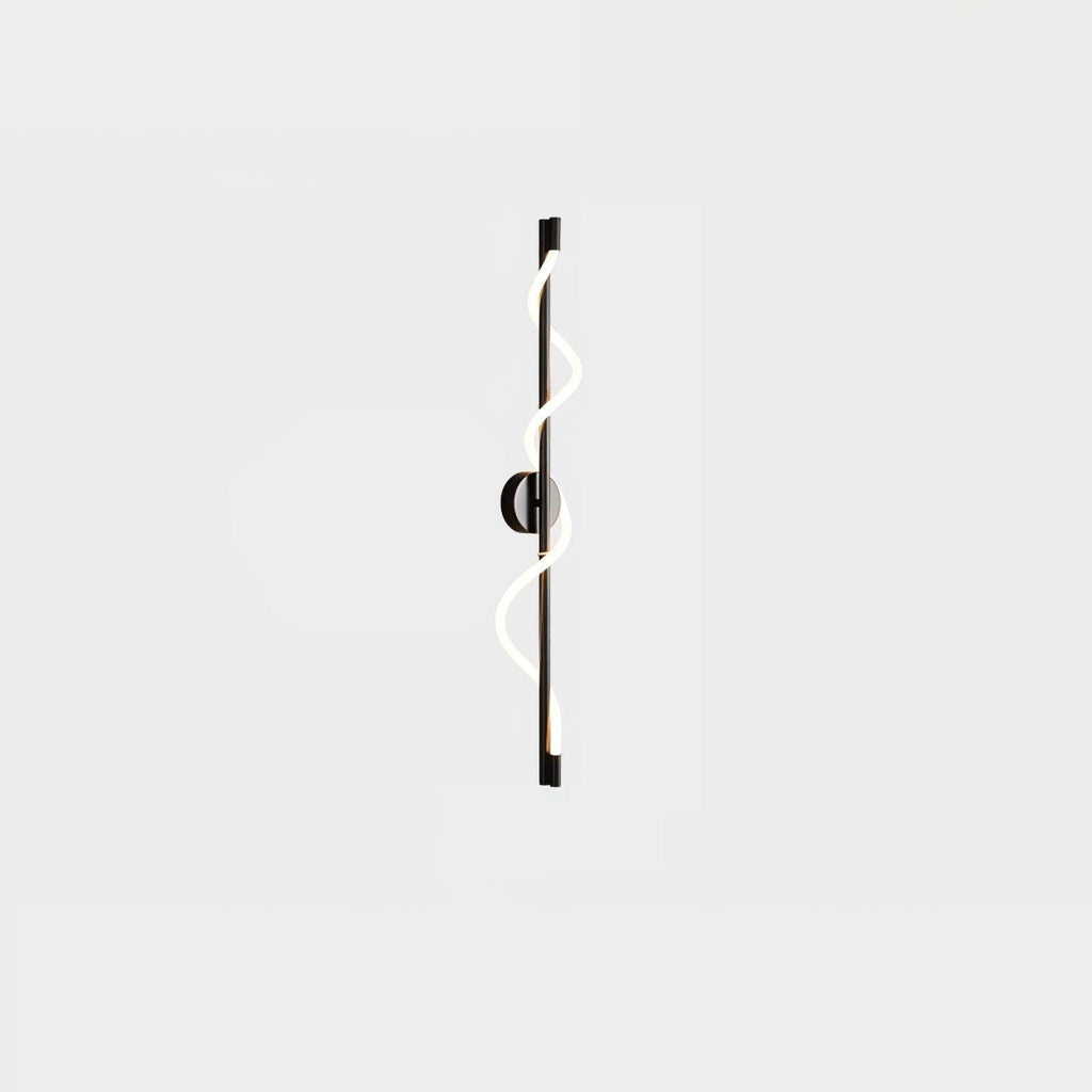 Fidora Sculptural Brass Silicone Wall Lamp