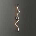 Fidora Sculptural Brass Silicone Wall Lamp