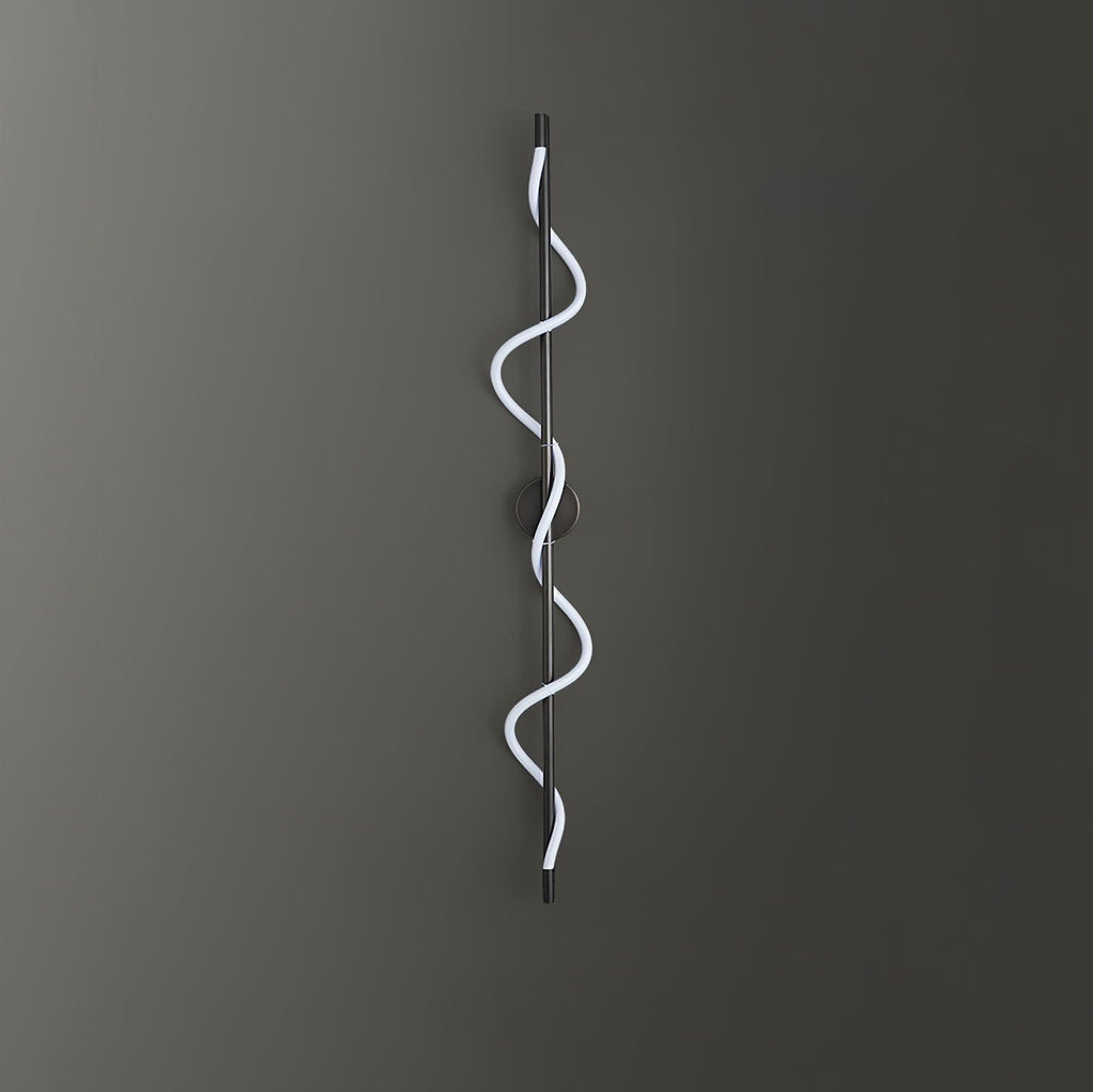 Fidora Sculptural Brass Silicone Wall Lamp