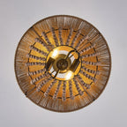 Elmarion Elegance Natural Farmhouse Wooden Pendant Lamp
