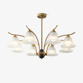 Civinora Brass Alabaster Chandelier