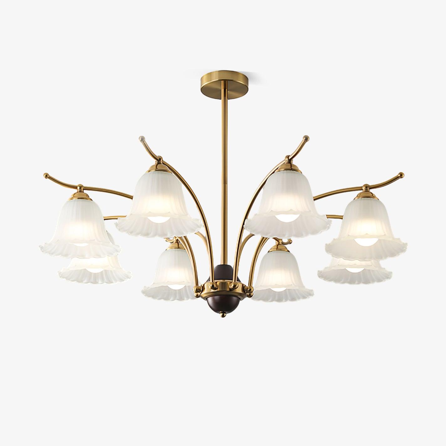 Civinora Brass Alabaster Chandelier