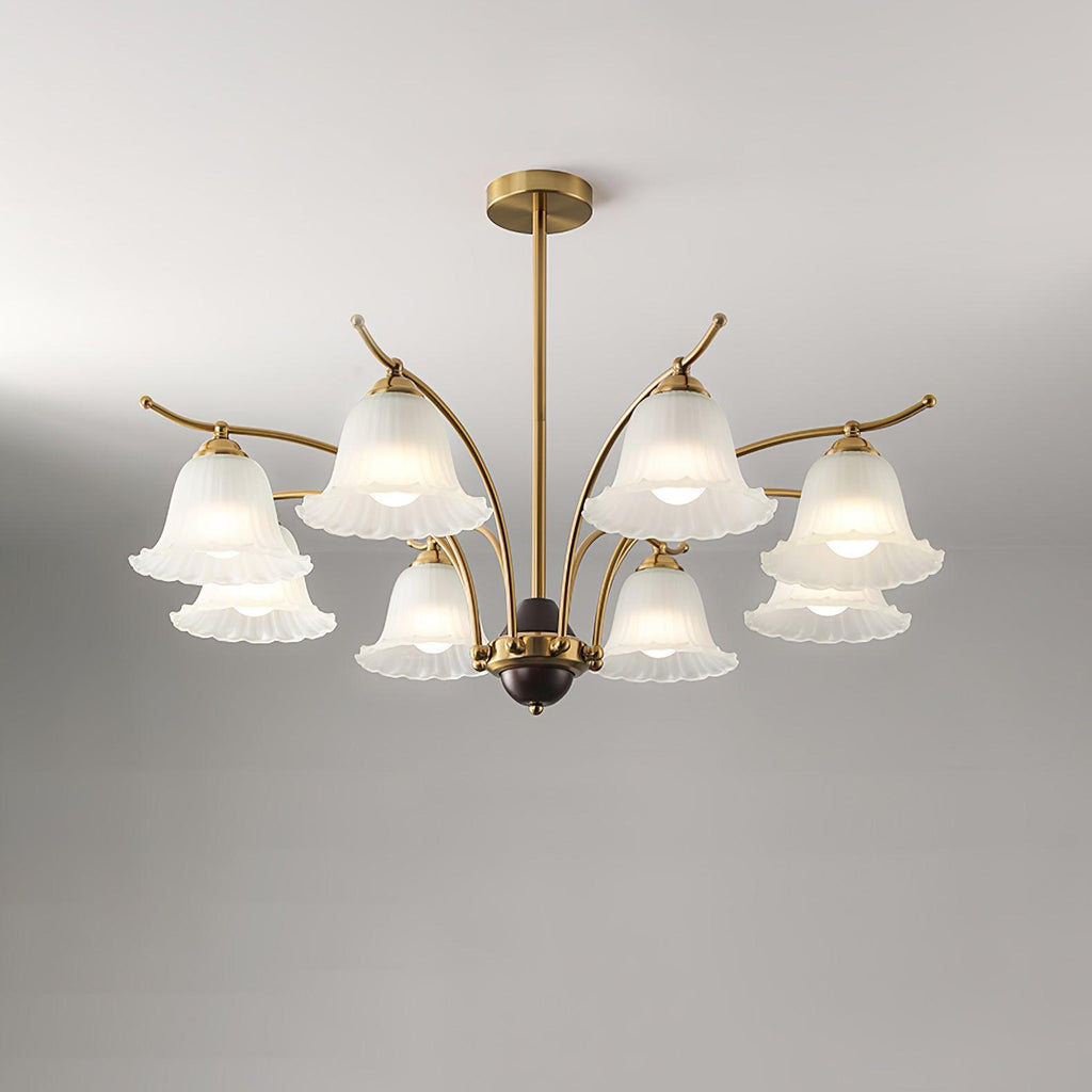 Civinora Brass Alabaster Chandelier