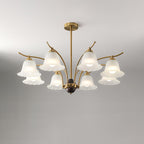 Civinora Brass Alabaster Chandelier