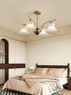 Civinora Brass Alabaster Chandelier