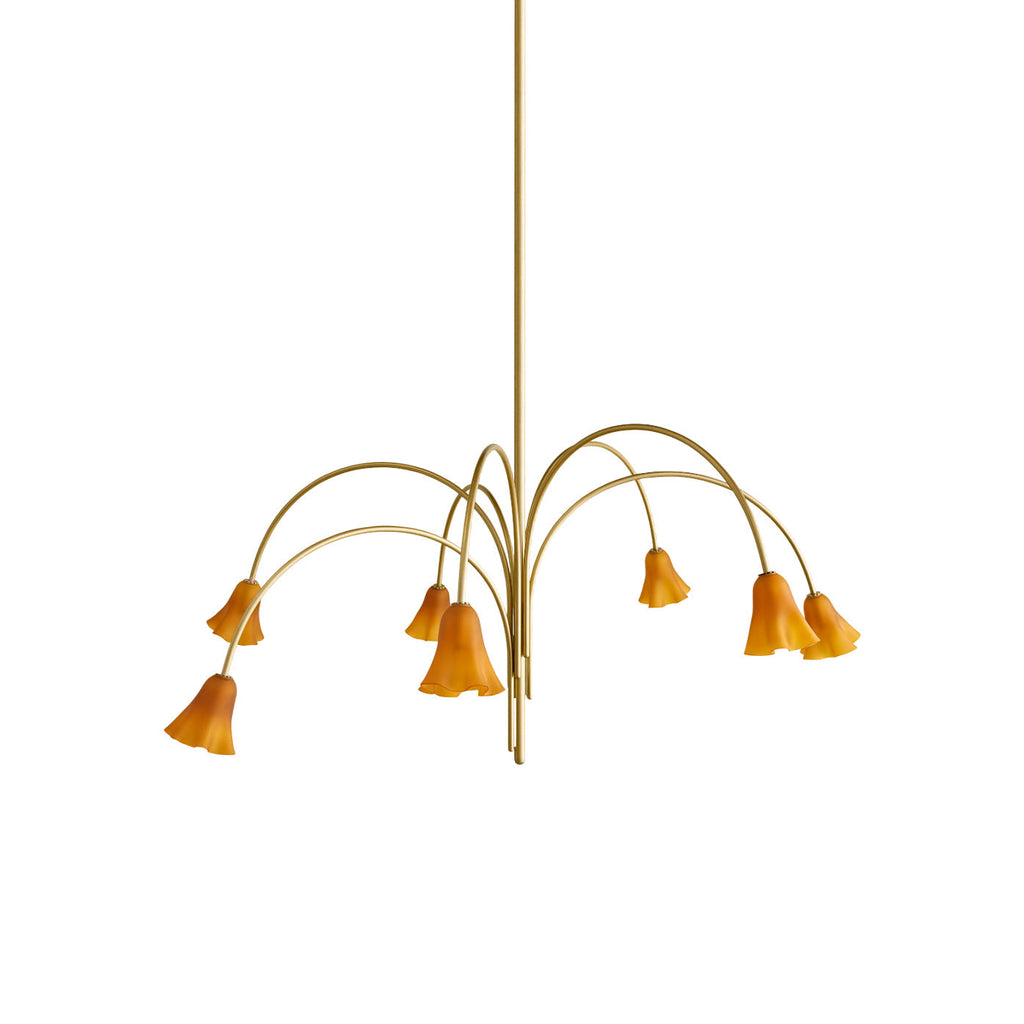 Aurmiros Individual Creativity Brass Glass Chandelier