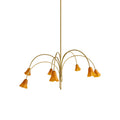 Aurmiros Individual Creativity Brass Glass Chandelier