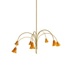 Aurmiros Individual Creativity Brass Glass Chandelier