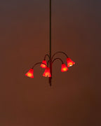 Aurmiros Individual Creativity Brass Glass Chandelier