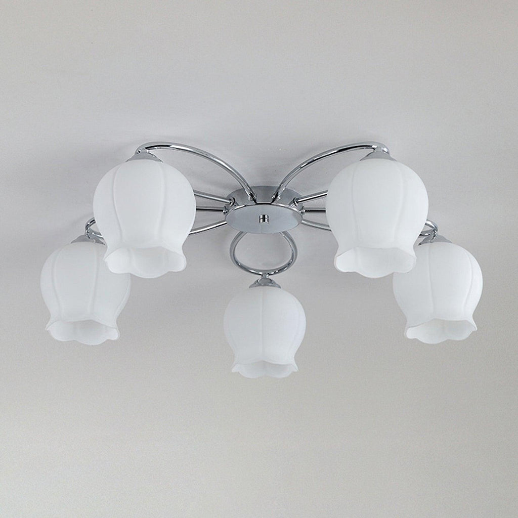 Oldore Premium Elegance Floral Glass Ceiling Lamp