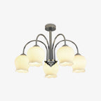 Aurora  Chandelier Floral Glass