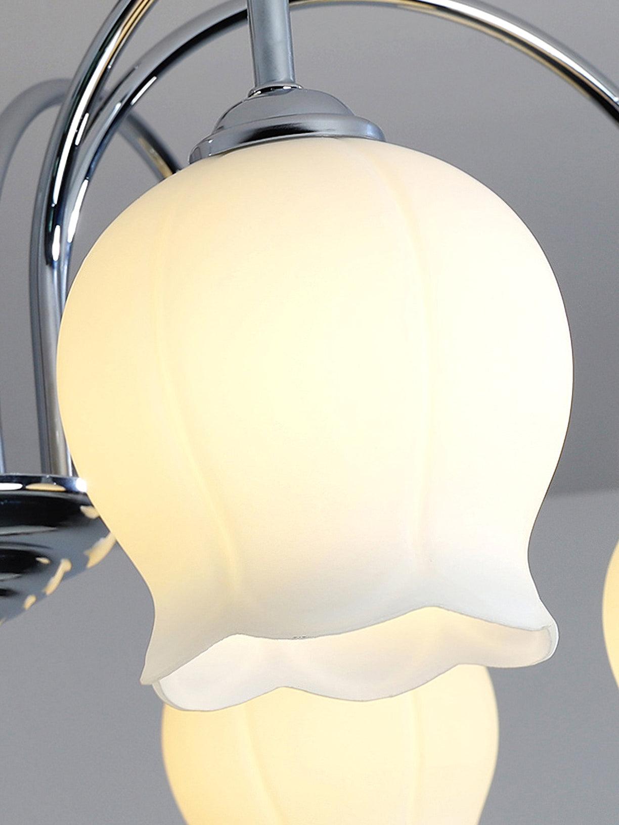 Aurora  Chandelier Floral Glass