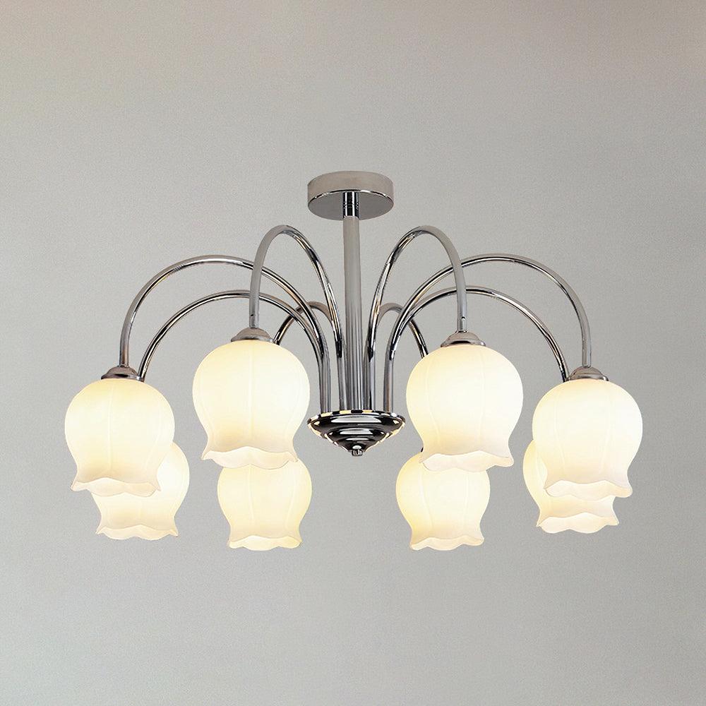 Aurora  Chandelier Floral Glass