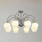 Aurora  Chandelier Floral Glass