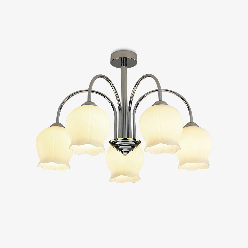 Aurora  Chandelier Floral Glass