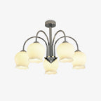 Aurora  Chandelier Floral Glass