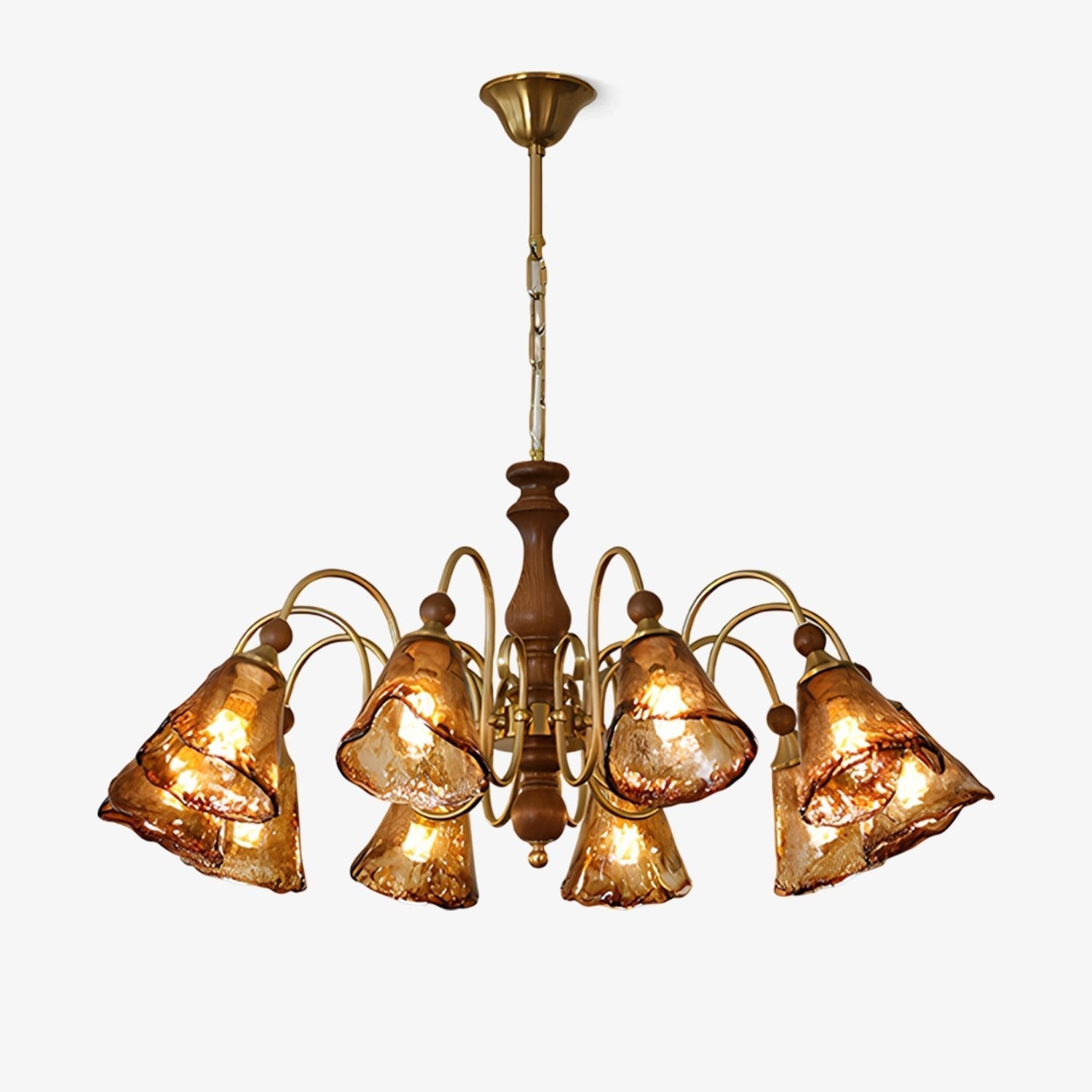 Florenzia Vintage Glass Chandelier