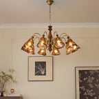 Florenzia Vintage Glass Chandelier