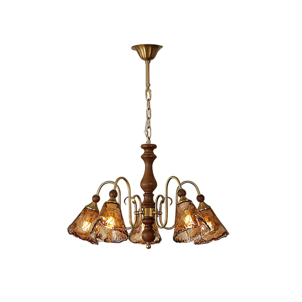Florenzia Vintage Glass Chandelier