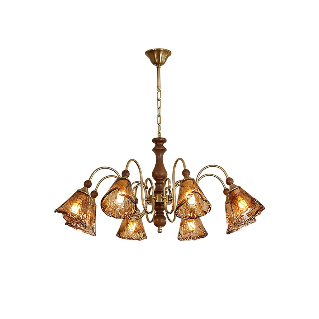 Florenzia Vintage Glass Chandelier