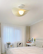 Florina Ceiling Light Fabric Ribbed Fan Shape Minimalist