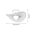 Florina Ceiling Light Fabric Ribbed Fan Shape Minimalist