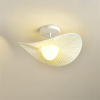 Florina Ceiling Light Fabric Ribbed Fan Shape Minimalist