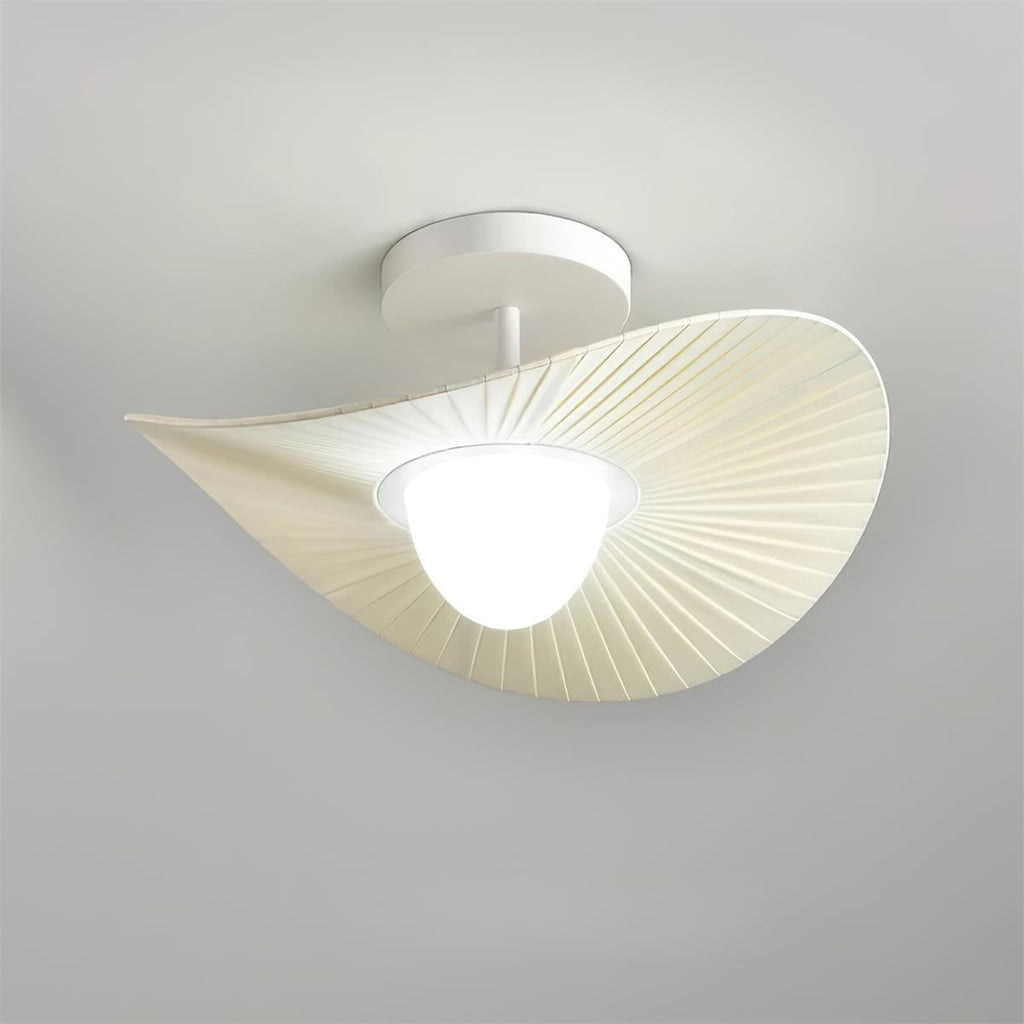 Florina Ceiling Light Fabric Ribbed Fan Shape Minimalist