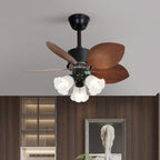 Florence Vintage Wood Ceiling Fan Light