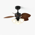 Rosalyn Vintage Wood Ceiling Fan Light