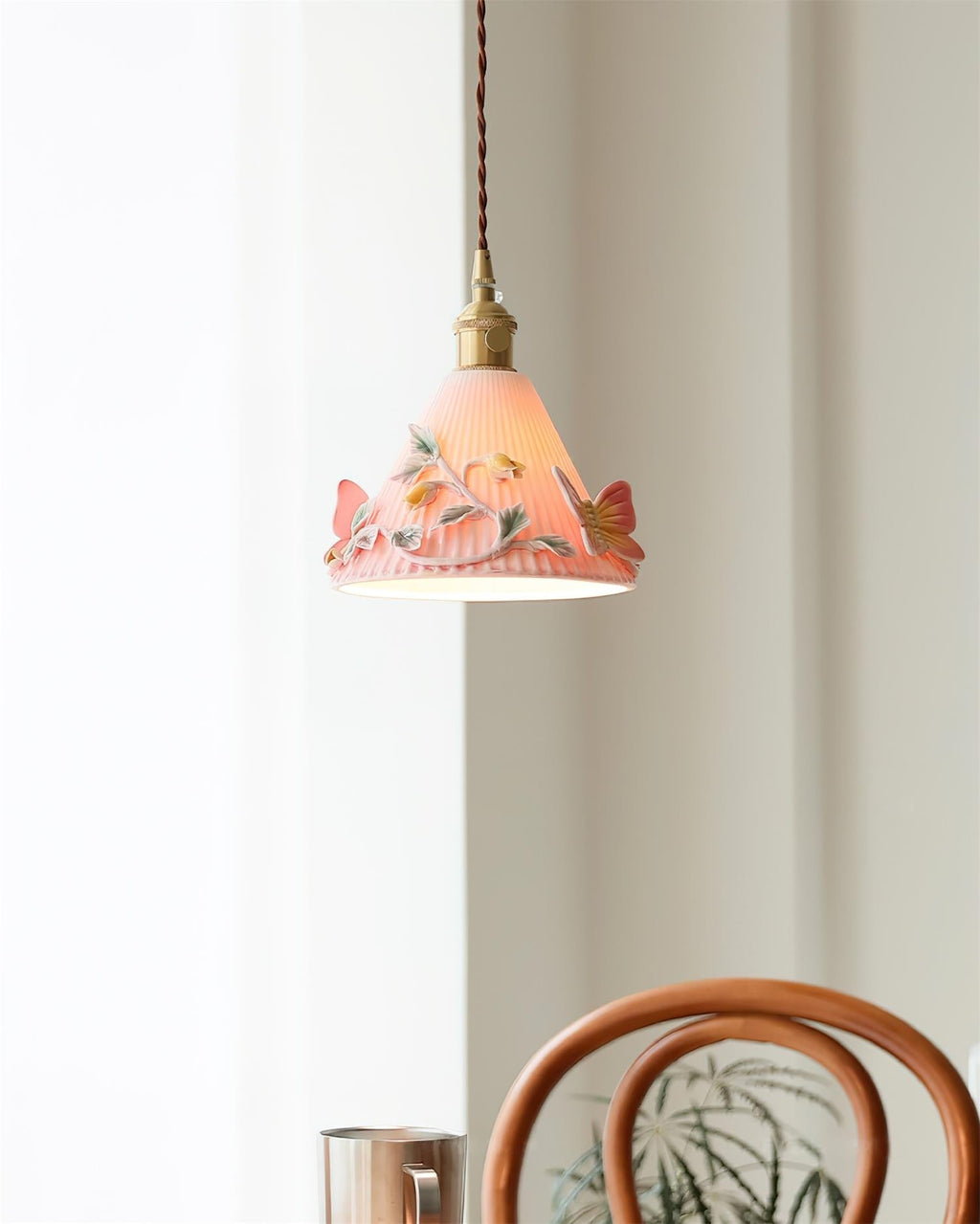 Florynna Pendant Lamp Pleated Blossom Elegance