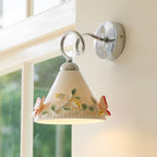 Florynna Wall Lamp Pleated Floral Butterfly