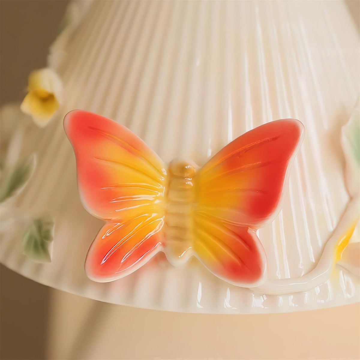 Florynna Wall Lamp Pleated Floral Butterfly