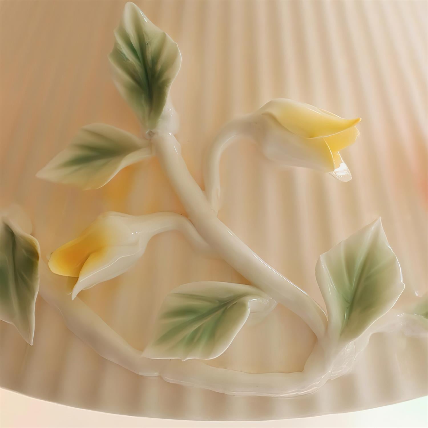 Florynna Wall Lamp Pleated Floral Butterfly