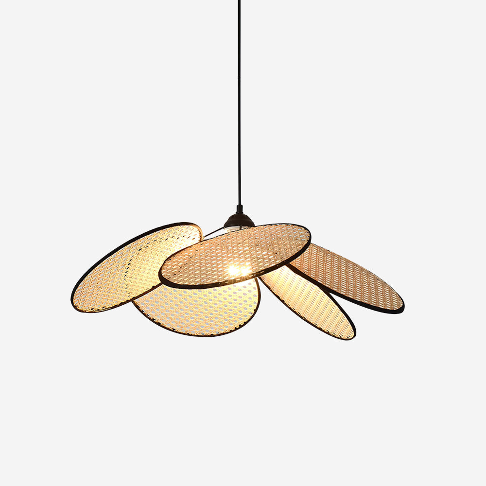 Flow Rattan Pendant Lamp Handwoven Organic