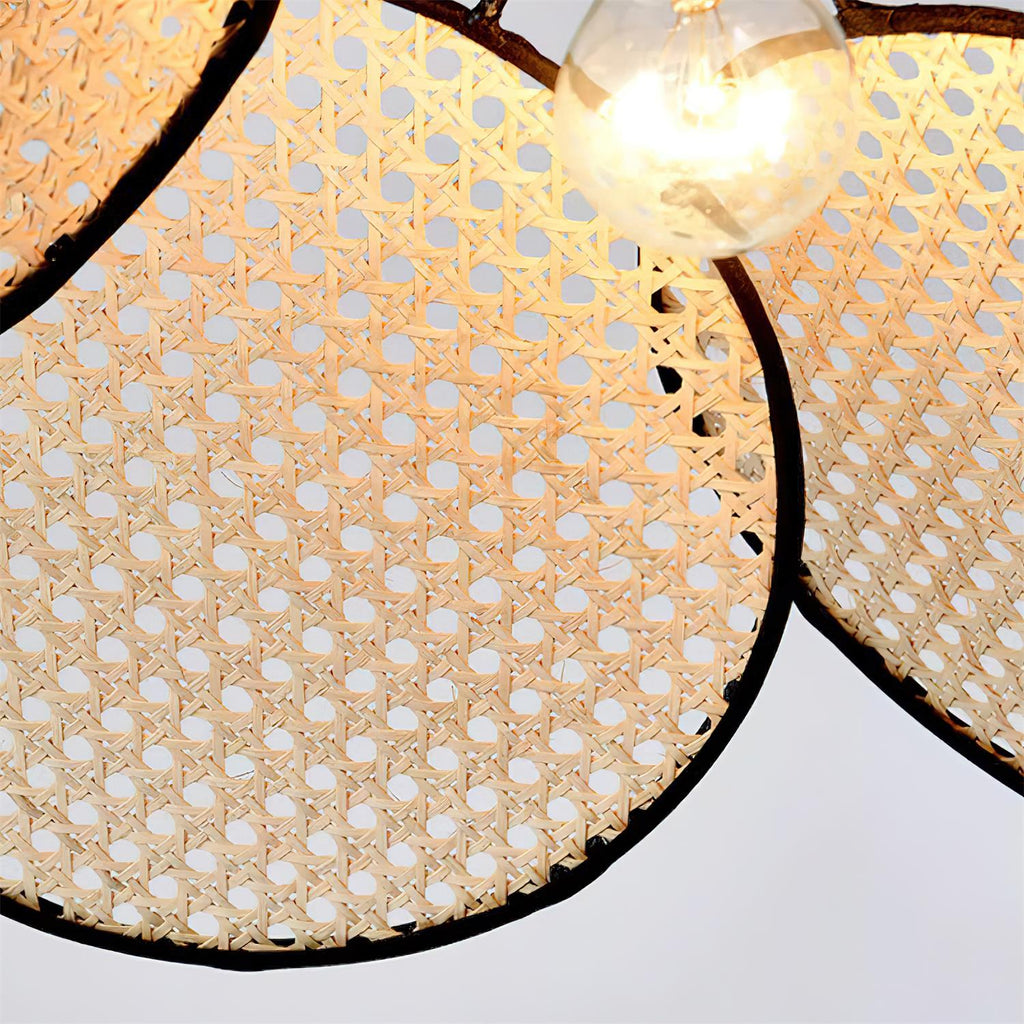 Flow Rattan Pendant Lamp Handwoven Organic