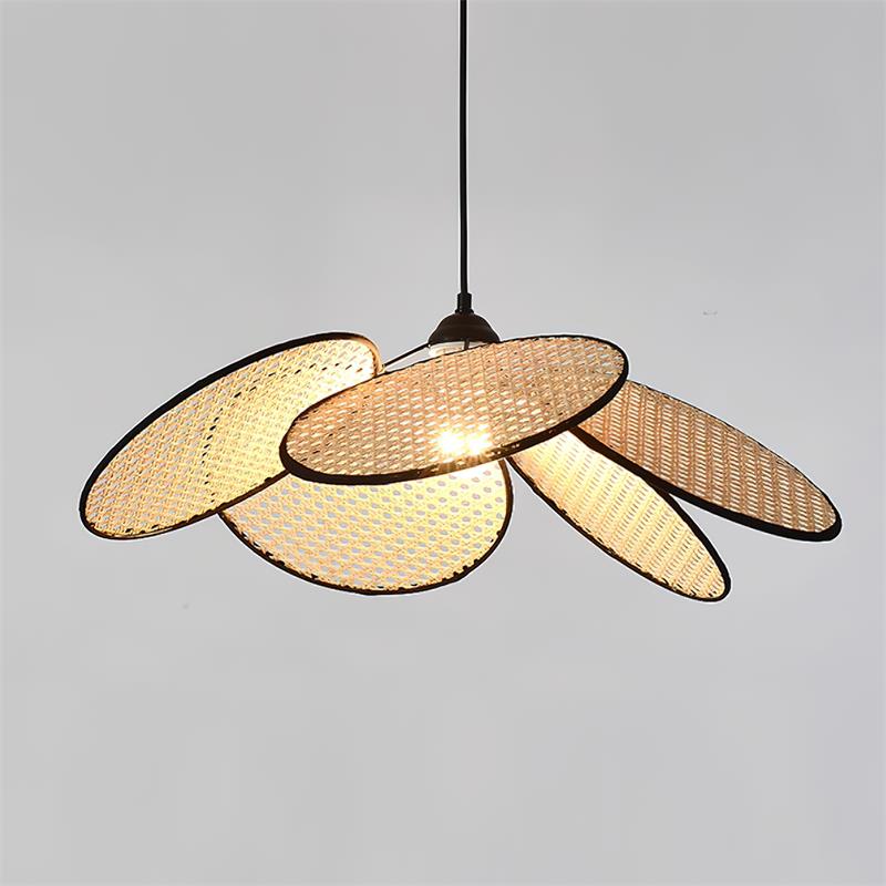 Flow Rattan Pendant Lamp Handwoven Organic