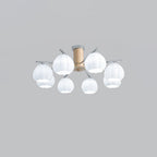Ezoror Nordic Art Flower Buds Glass Ceiling Lamp