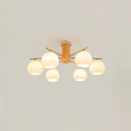Ezoror Nordic Art Flower Buds Glass Ceiling Lamp