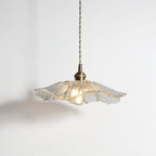 Aria Flower Glass Hanging Pendant Light Hardwire / Plug - image 9