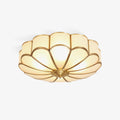 Lustra Ceiling Light Flower Shape Glass Brass