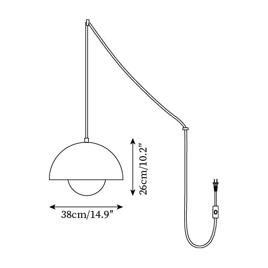 Flowerpot Plug In Pendant Lamp - image 5