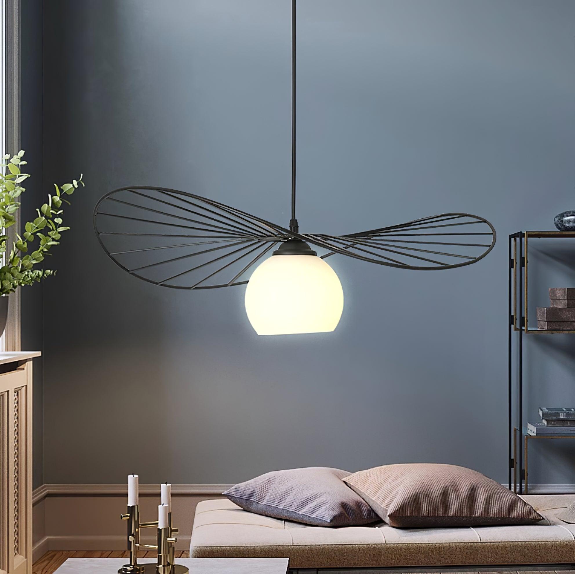Fluora Hat Pendant Lamp Wire Sculptural