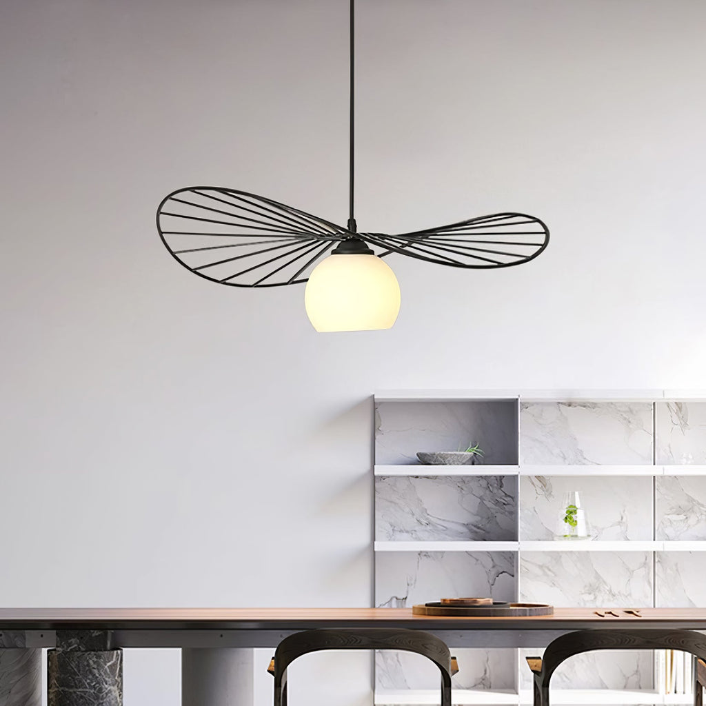 Fluora Hat Pendant Lamp Wire Sculptural