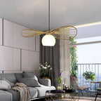 Fluora Hat Pendant Lamp Wire Sculptural